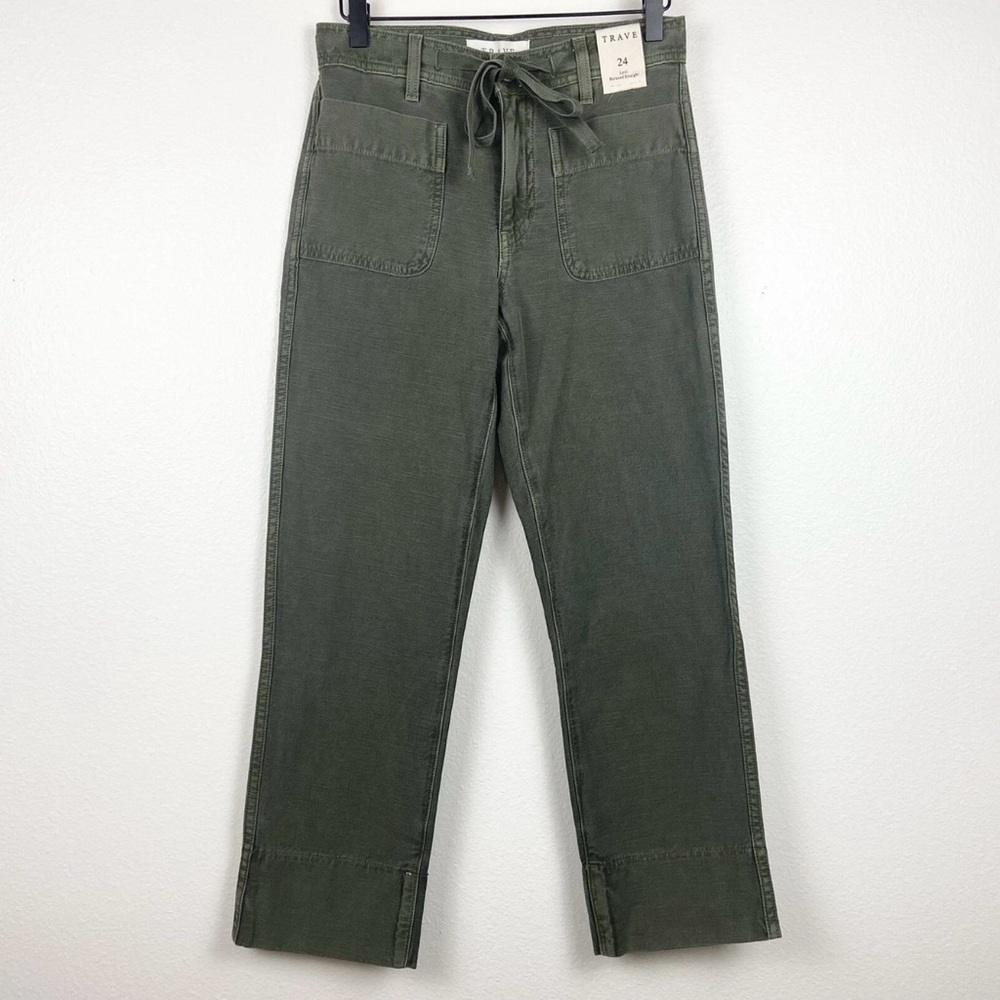 Traveler Olive Green Women's Tie-Waist Jeans